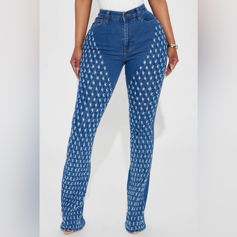FASHION NOVA denim flare jeans